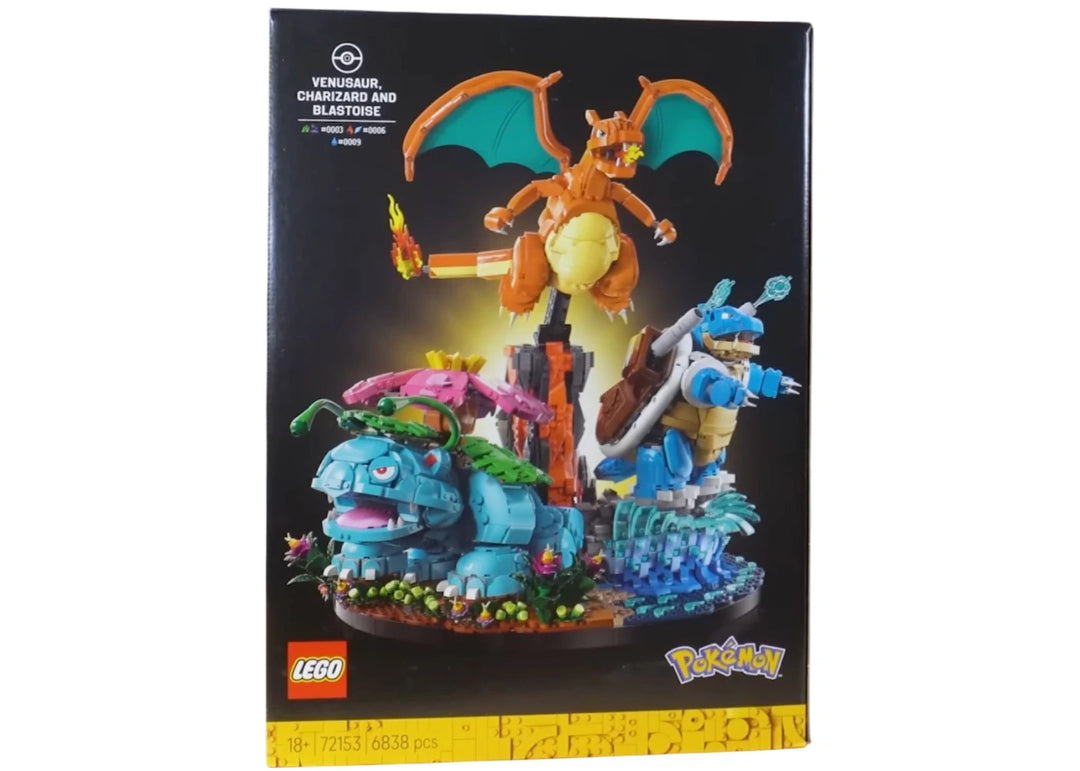 LEGO Pokemon Venusaur Charizard and Blastoise Set 
