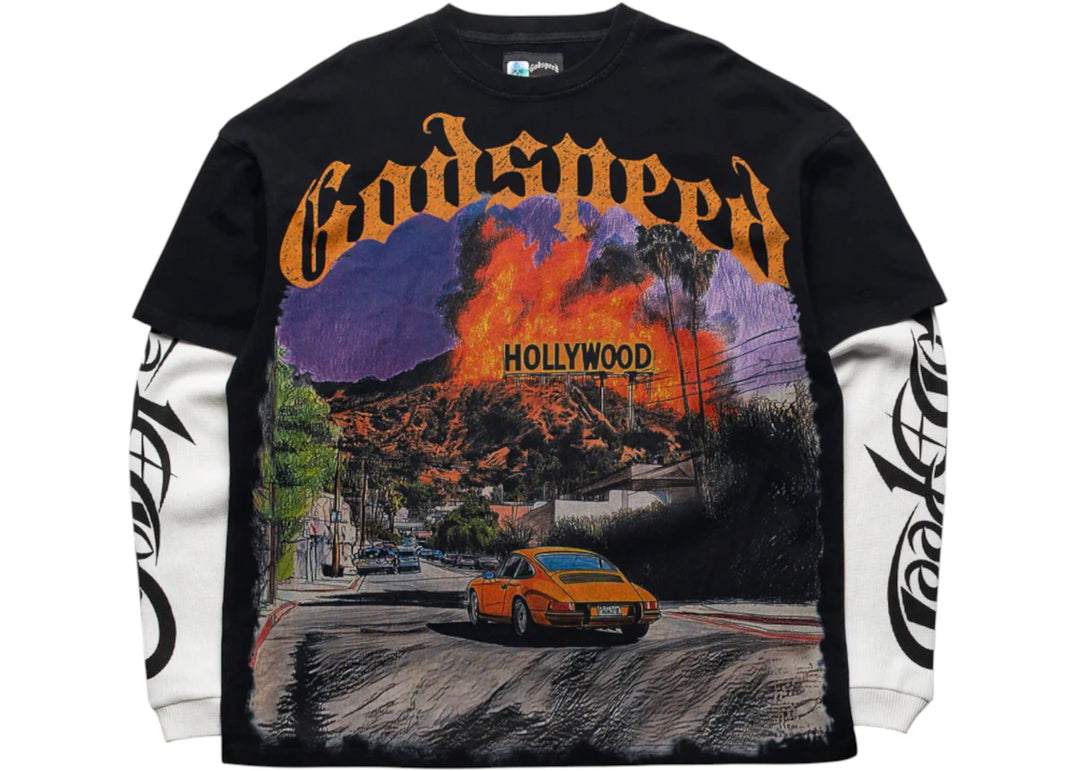 Godspeed Los Scandalous Layered Tee Black