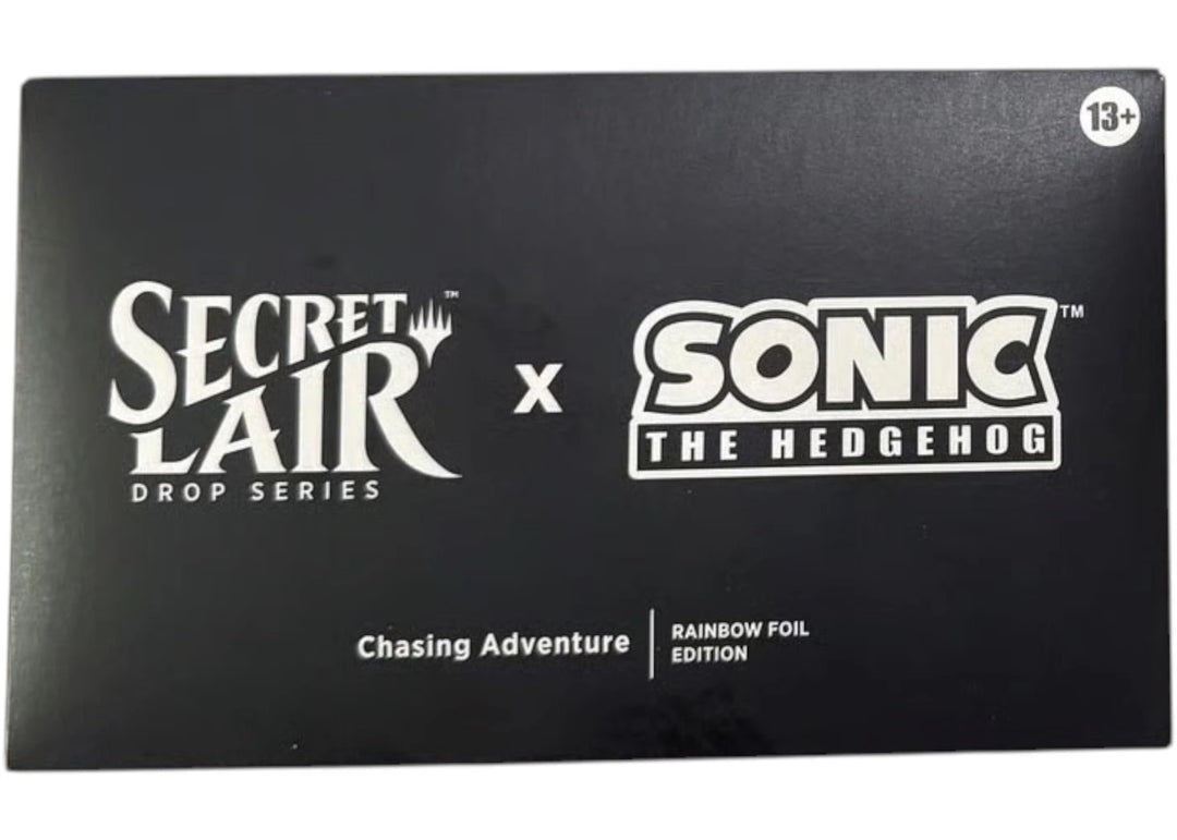 Magic: The Gathering Secret Lair Series Sonic The Hedgehog Chasing Adventure Rainbow Foil
