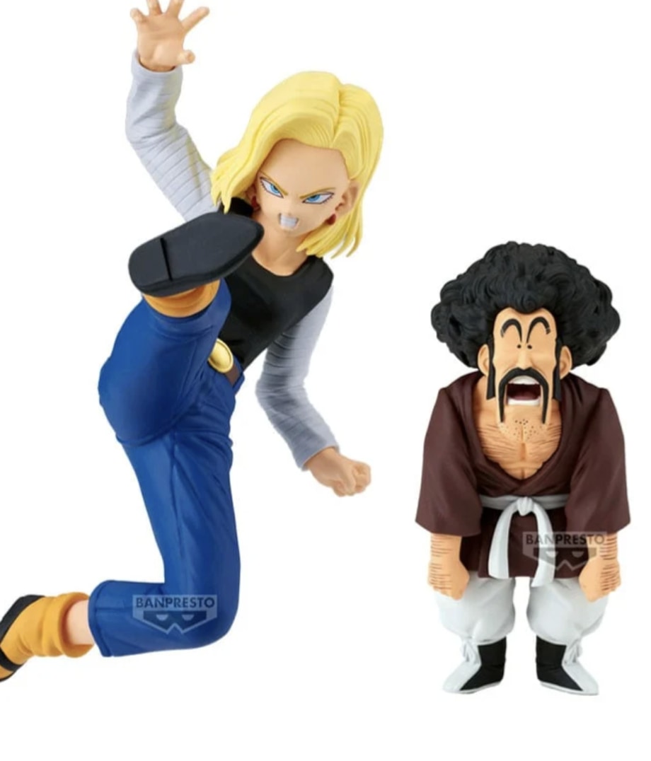 Dragon Ball Z Match Makers Android 18 &amp; Mr. Satan (Vs. Mighty Mask) Figures