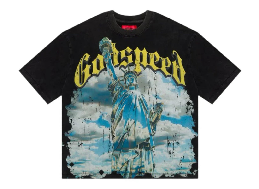 Godspeed Chrome Liberty T-Shirt Black Wash