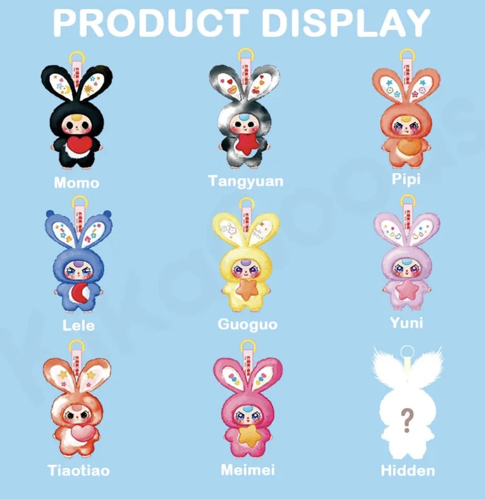 Baby Three Lily Rabbit Town V3 Plush Blind Box Sealed (Full Set Of 6)