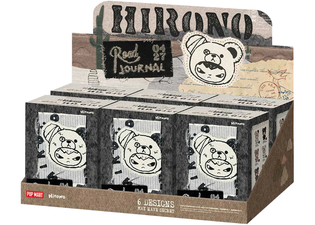 Pop Mart Hirono Road Journal Series Plush Doll Pendant Sealed Case (6 Blind Box)