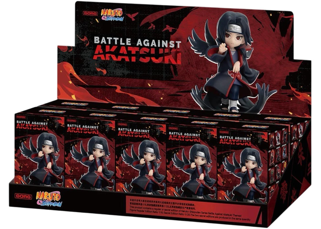 Pop Mart Naruto: Shippuden Series Battle Against Akatsuki Themed Figure Sealed Case (10 Blind Box)