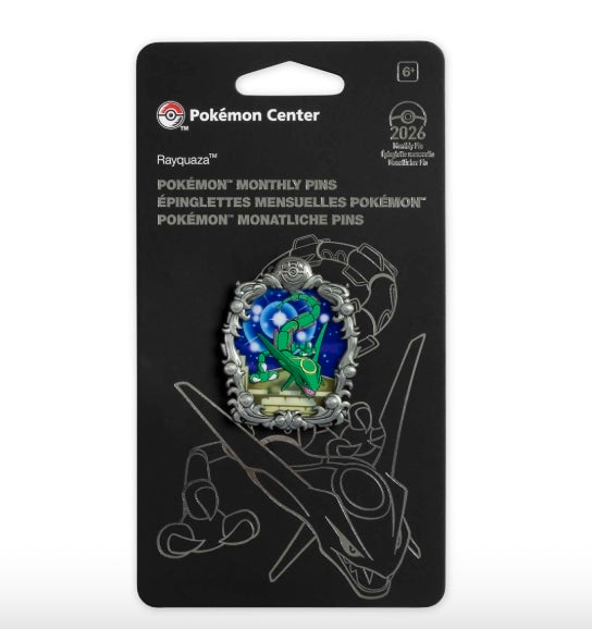 Pokémon Monthly Pins: Rayquaza Legendary Moments Pin (2 of 12)
