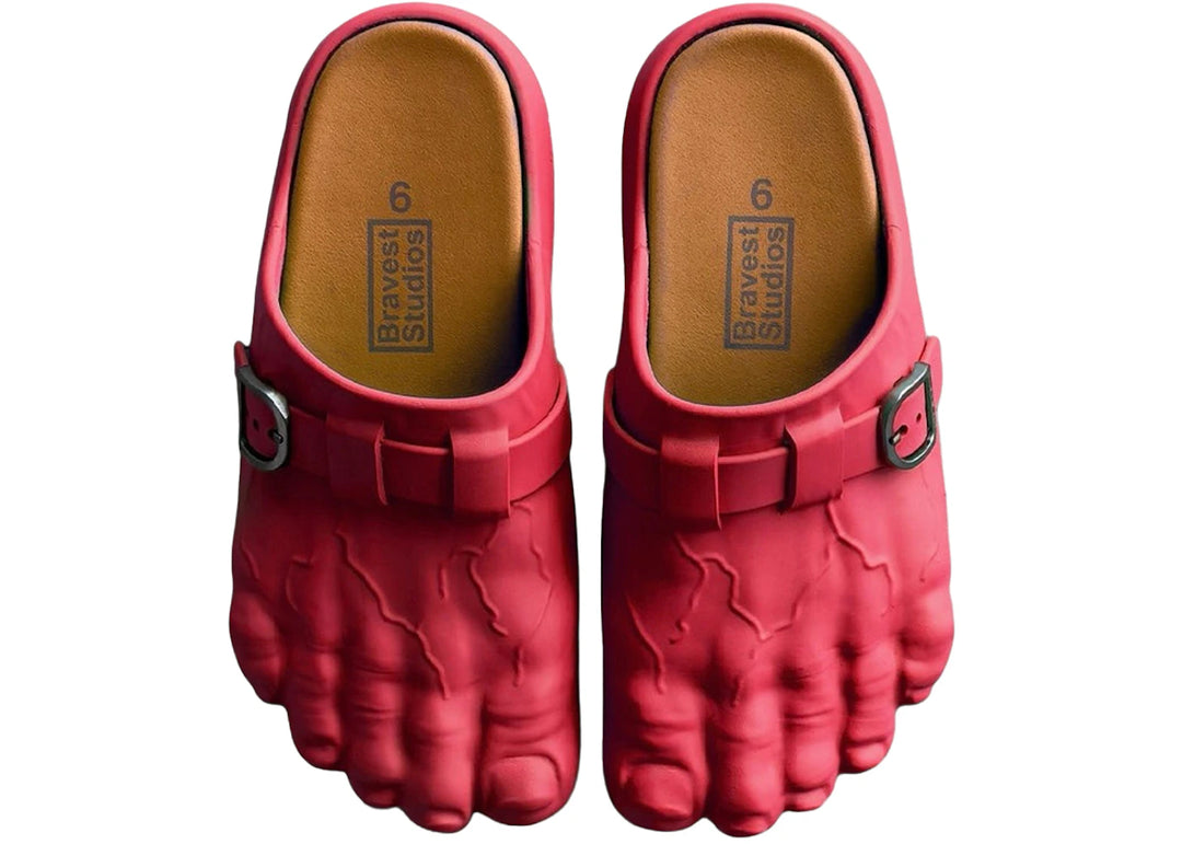 Bravest Studios Foot Clog Red