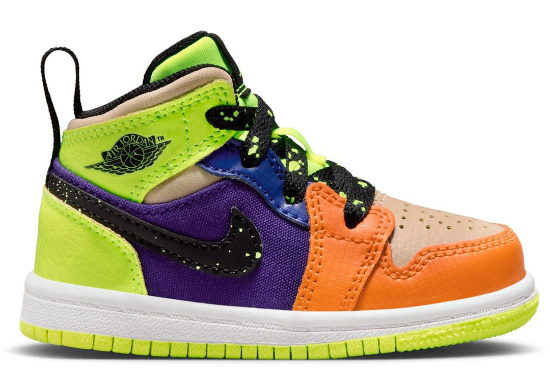 Jordan 1 Mid SE Volt Vivid Orange (TD)