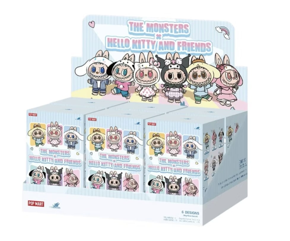 Pop Mart The Monsters Labubu x Hello Kitty and Friends/Sanrio Characters Series Sealed Case (6 Blind Box)