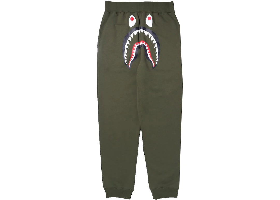 BAPE Shark Sweat Pants Olivedrab