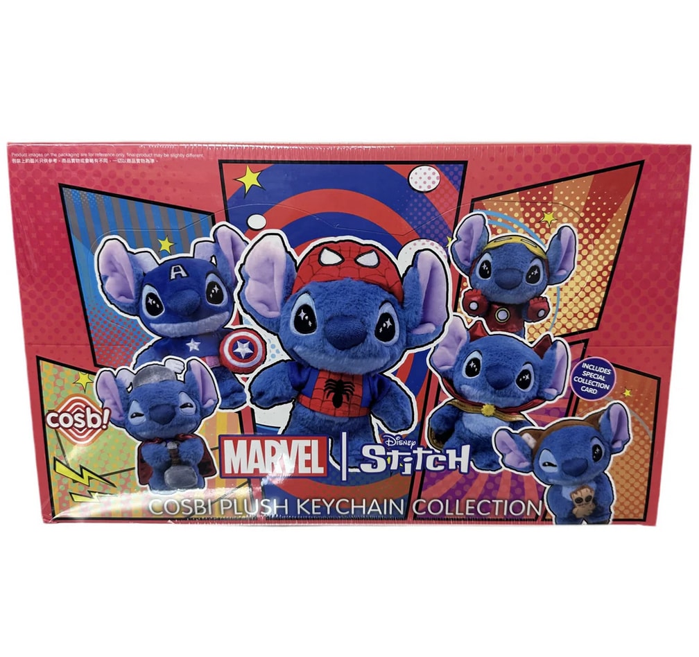 Cosbi Stitch x Marvel Plush Keychain Collection Sealed Case (Full set of 6)