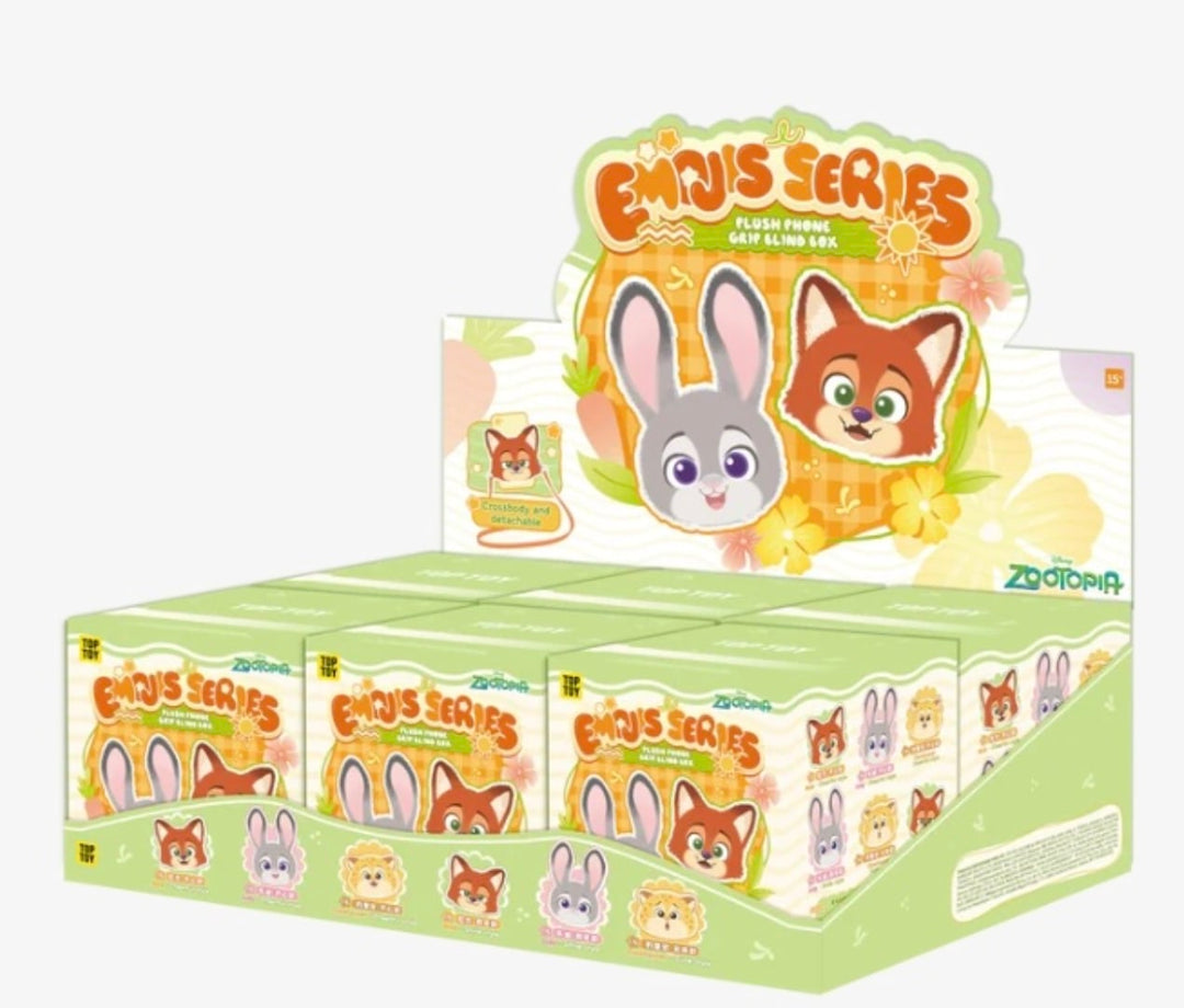 Disney Zootopia 2 Emojis Series Plush Phone Grip Blind Box (Set of 6)