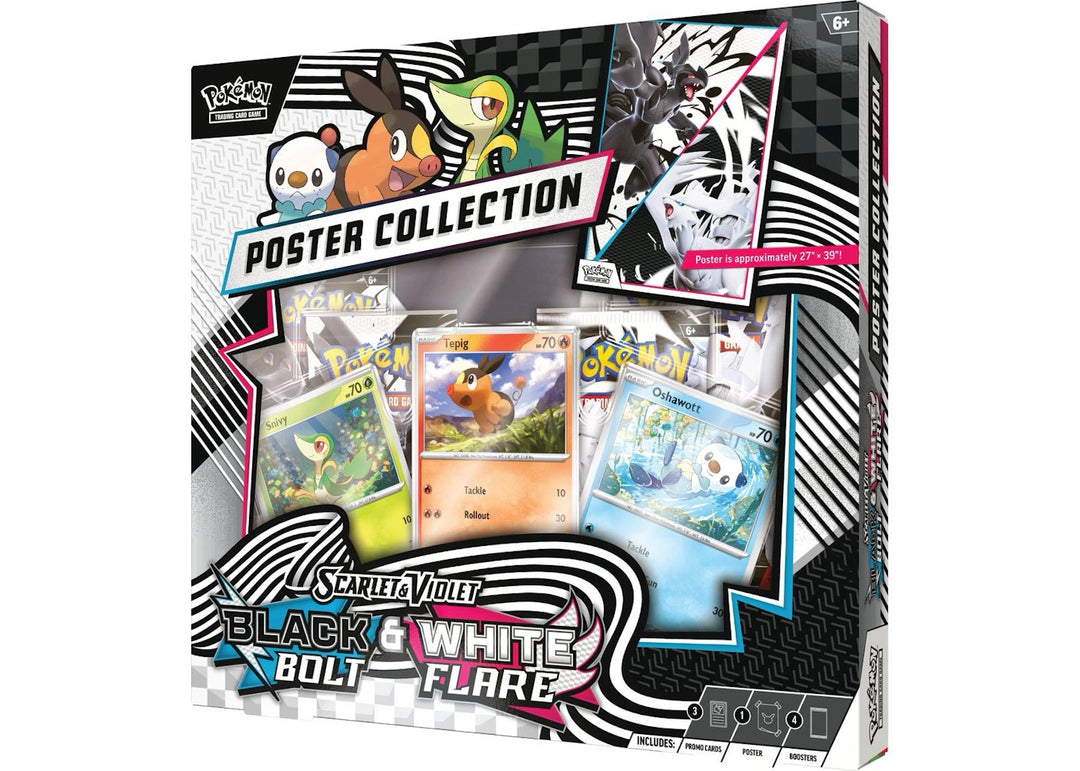 Pokémon Scarlet &amp; Violet Black Bolt/White Flare Unova Poster Collection Box