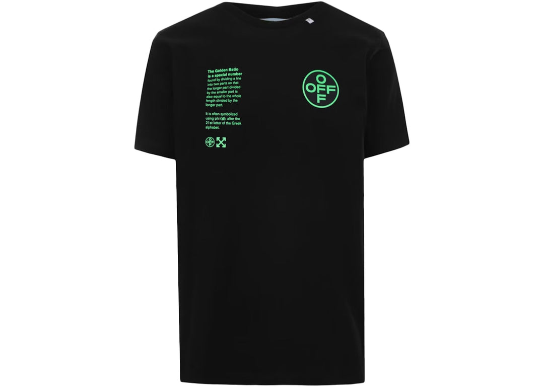 OFF-WHITE Slim Fit Arch Shapes T-Shirt Black/Green
