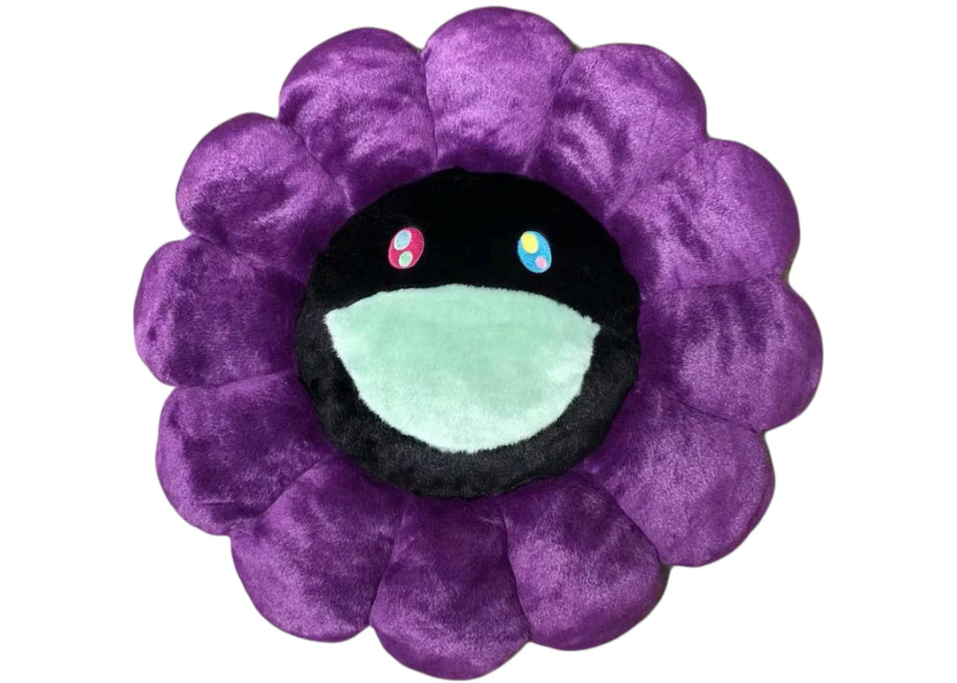 Takashi Murakami Flower Plush 1M Black/Purple