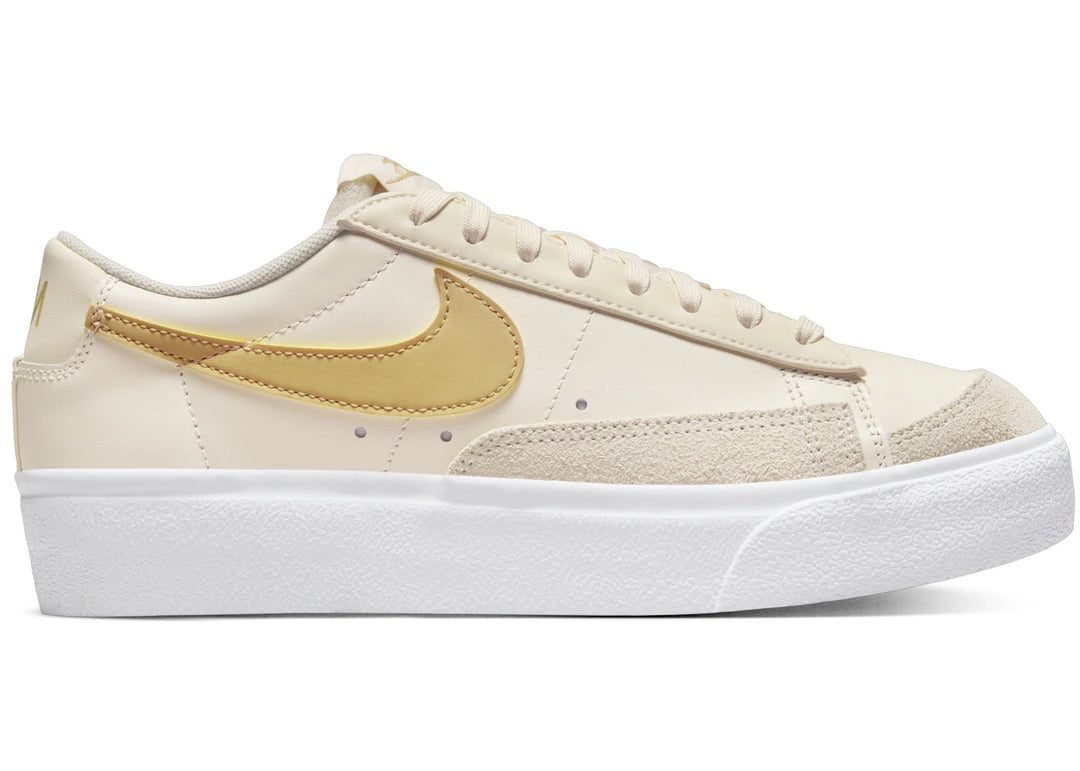 Nike Blazer Low Platform Pale Ivory White Saturn Gold (Women&