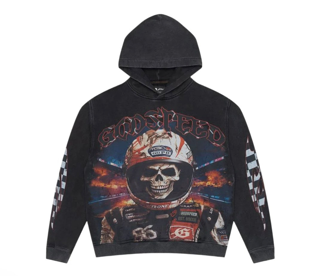 Godspeed Racer Goldie Hoodie 'Black Wash'